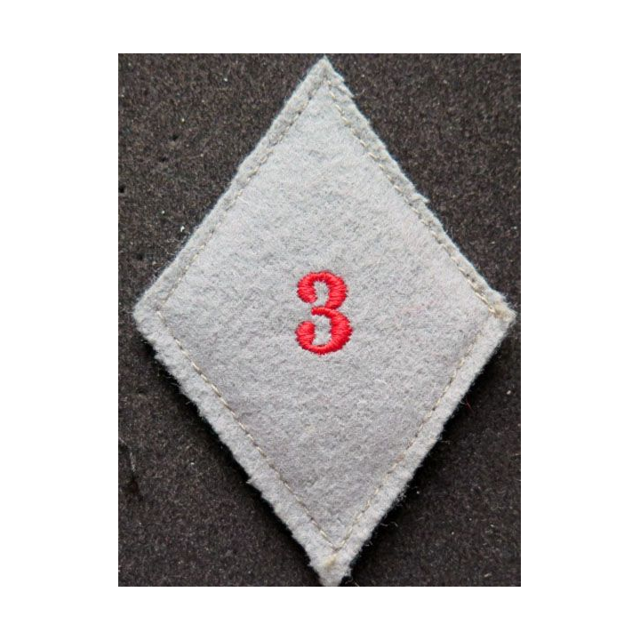 LOSANGE DE BRAS MODÈLE 45 : 3° section des ouvriers du commissariat armée de terre troupe