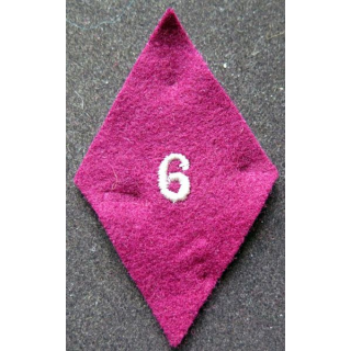 LOSANGE DE BRAS MODÈLE 45 : 6° section d'infirmiers militaires  troupe