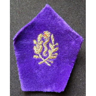 insigne de col de dentiste en cannetille