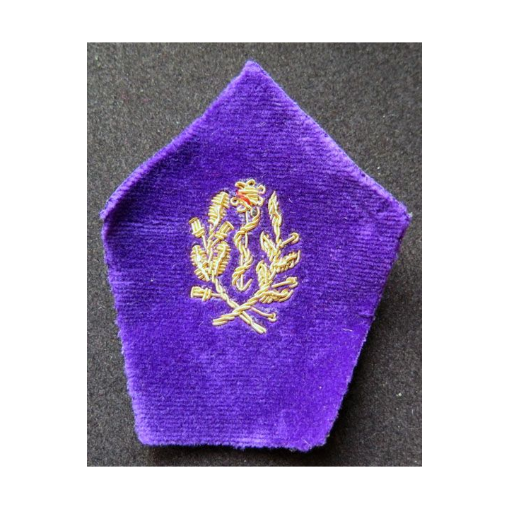insigne de col de dentiste en cannetille