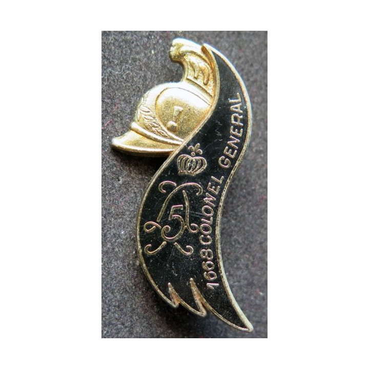 insigne du 5° régiment de dragons de fabrication Delsart Sens G. 2058