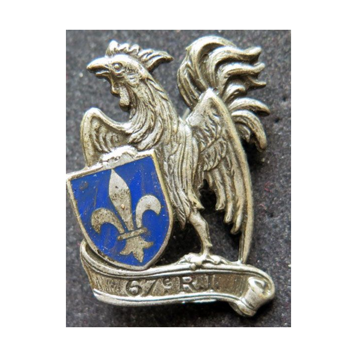 67° régiment d'infanterie RI Drago H. 551 écu coq fleur de lys. 67° RI .