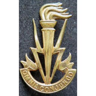 insigne des transmissions de l'armée belge doré