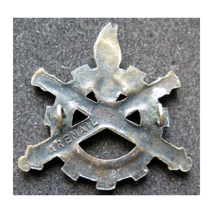 MATERIEL : insigne métallique du Service du Matériel ajouré