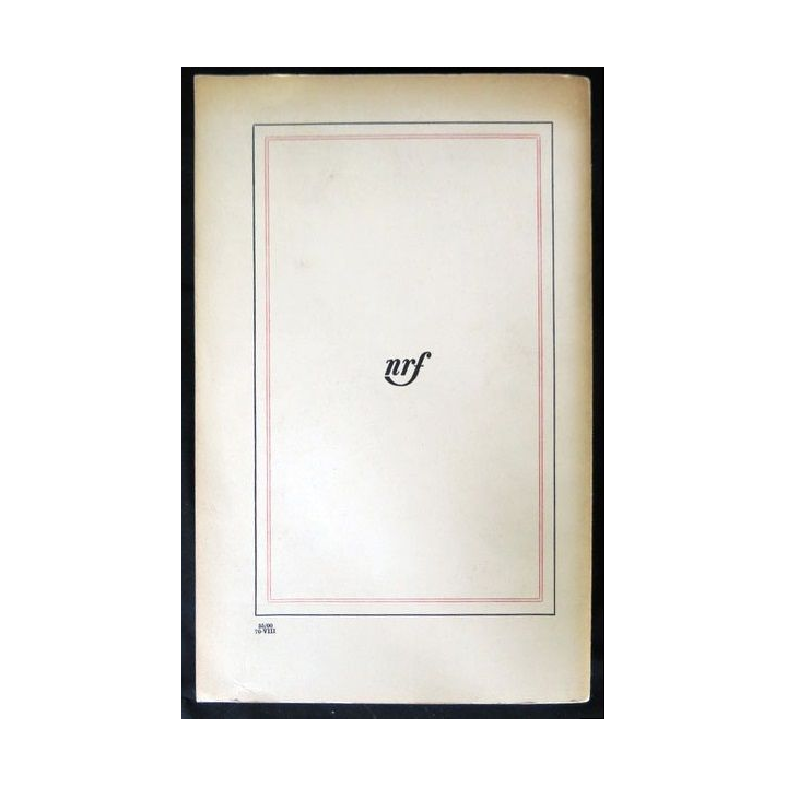 Le canon fraternité écrit par Jean-Pierre Chabrol aux éditions Gallimard - F015