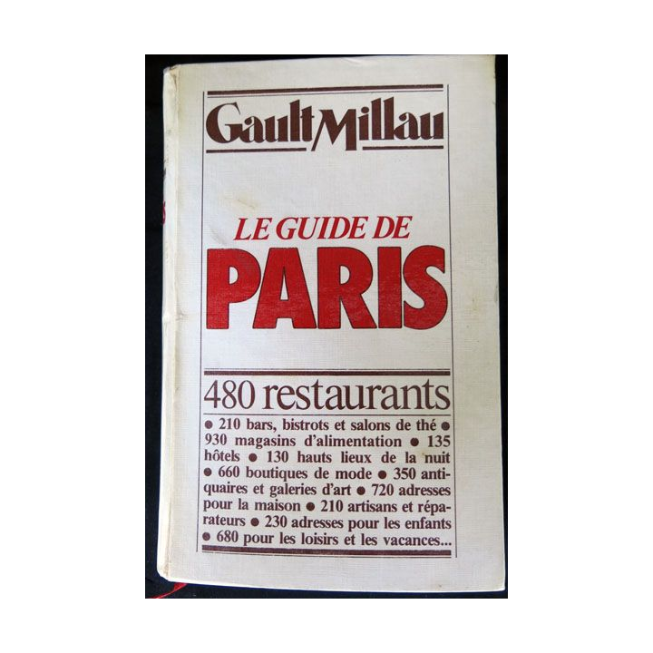 Gault Millau le guide de Paris écrit par Mariane Rufenarcht aux éditions Gault-Millau - F015