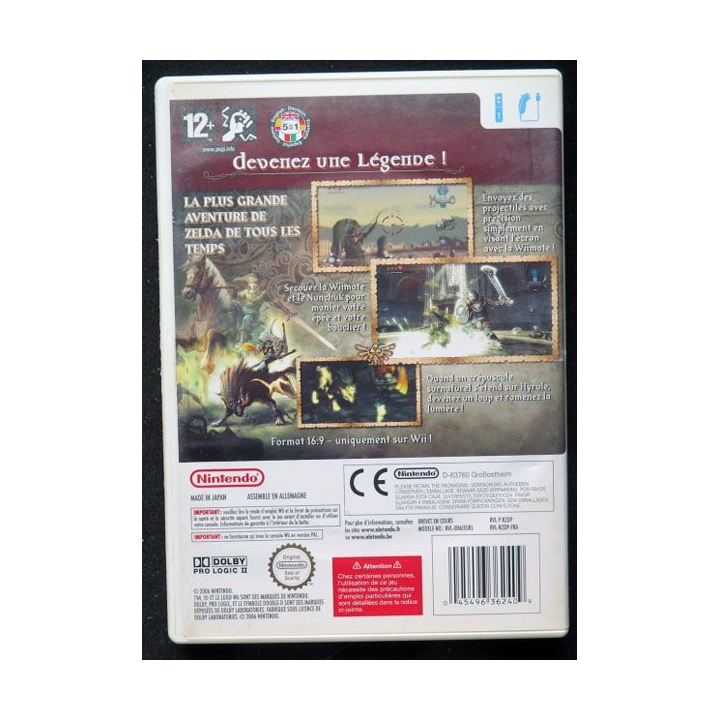 Jeu pour console WII The Legend if Zelda Twilight Princess 