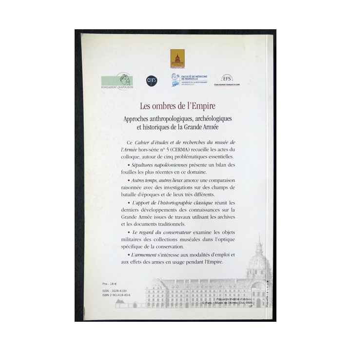 Les ombres de l'empire HS N° 5 cahier d'études et de recherches du Musée de l'Armée - F016