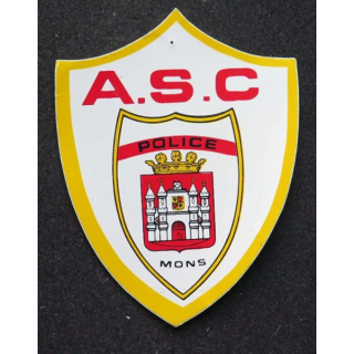 Autocollant de l'ASC Police Mons hauteur 10,5 cm