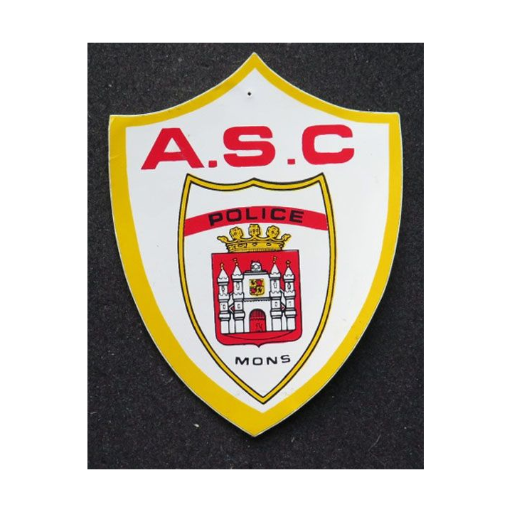 Autocollant de l'ASC Police Mons hauteur 10,5 cm