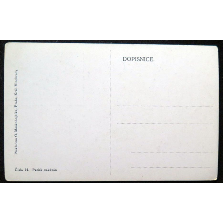 Vieille Carte postale Tchèque