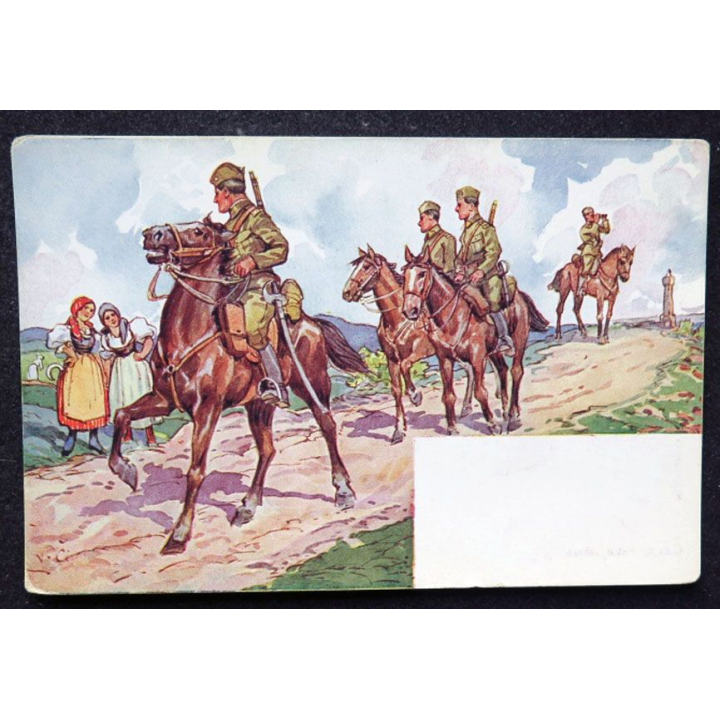 Vieille Carte postale Tchèque