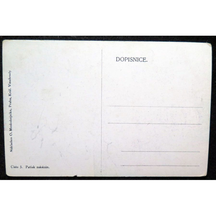 Vieille Carte postale Tchèque