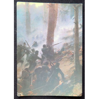 Carte postale de la 5th Gurkha rifles at the battle de peiwar Total 1878