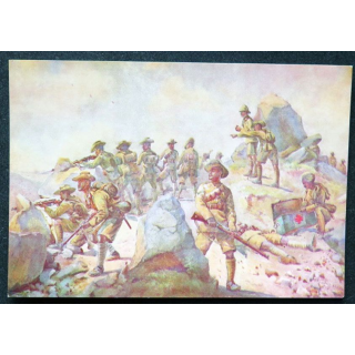 Carte postal sur la 4th Gurkha rifles