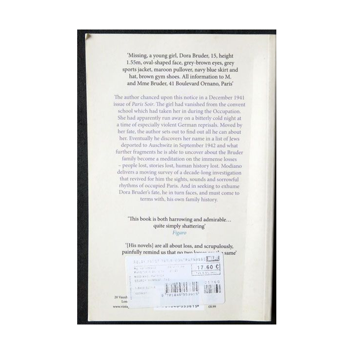 The search Warrant (anglais) écrit par  Patrick Modiano aux éditions Harvill Secker London - F016
