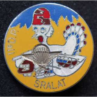 11° DP : 11° division parachutiste SRALAT de fabrication G & P en émail