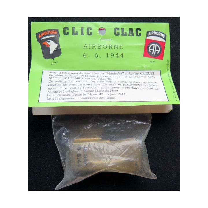 Criquet Clic Clac Airborne 6 juin 1944 reproduction neuf
