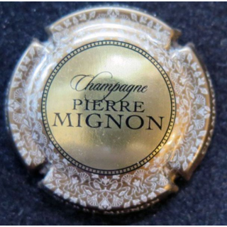 Capsule Muselet de champagne Pierre Mignon n° 151 or contour beige