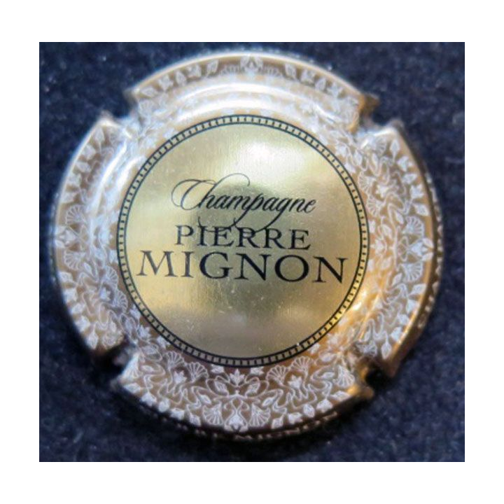 Capsule Muselet de champagne Pierre Mignon n° 151 or contour beige