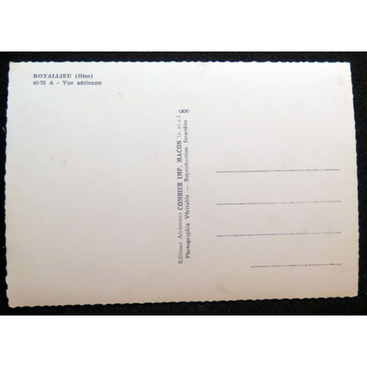 Carte postale de Royallieu (Oise) 40-72 A Vue aérienne