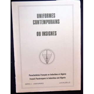 Uniformes contemporaines insignes série 2 Paras Indo Algérie Lavauzelle