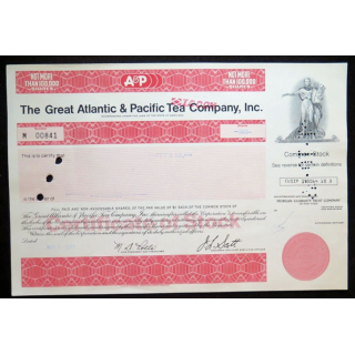 The Great Atlanticv & Pacific Tea Company, Inc 1000 Shares n° 841
