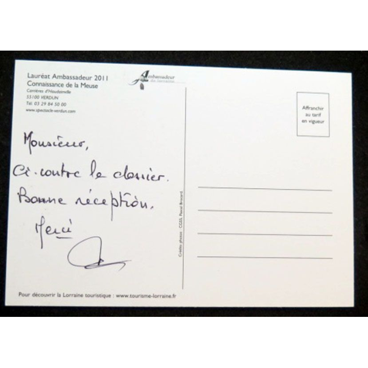 Carte postale des flammes à la lumière Verdun en juin juillet