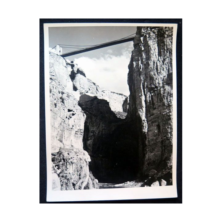Photo argentique guerre Algérie gorges de Rhumel Constantine 1958