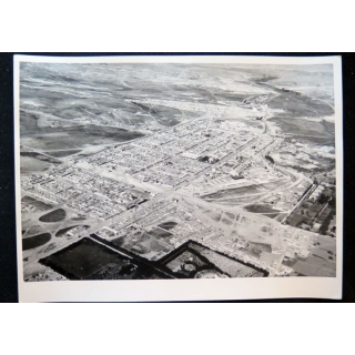 Photo sur la guerre d'Algérie vue aérienne de Djelfa 1958