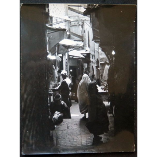Photo argentique 18 x 24 cm Guerre d'Algérie Casbah Alger 1958
