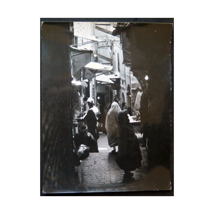 Photo argentique 18 x 24 cm Guerre d'Algérie Casbah Alger 1958