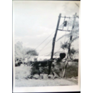 Photo argentique 18 x 24 cm Guerre d'Algérie Un puits à Djanet 1958