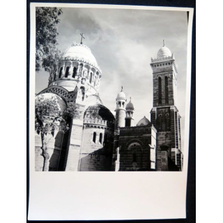 Photo argentique 18 x 24 cm Eglise Notre Dame d'Afrique Alger 1958