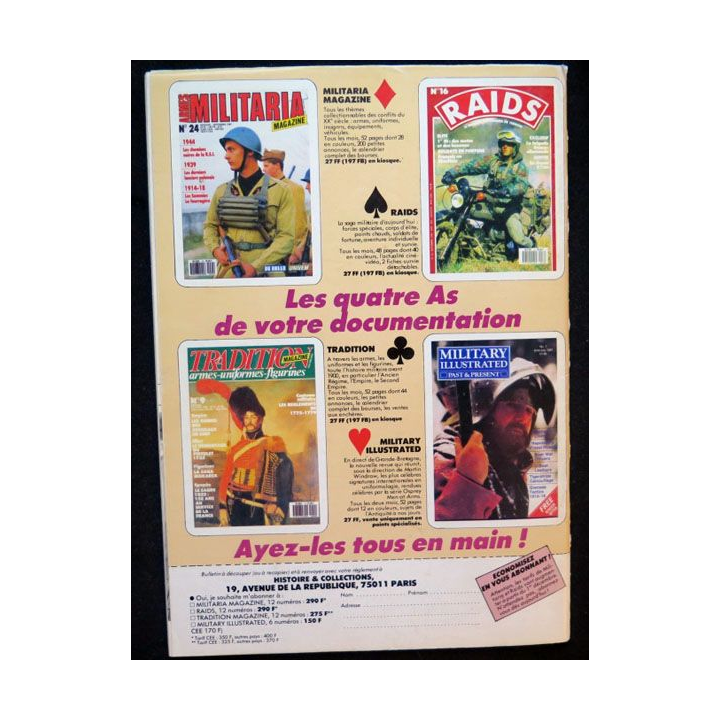 MILITARIA Magazine n° 29 Février 1988 Uniformes la Wallonie et les plaques allemandes