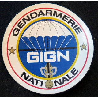 Autocollant du GIGN gendarmerie diamètre 8,5 cm