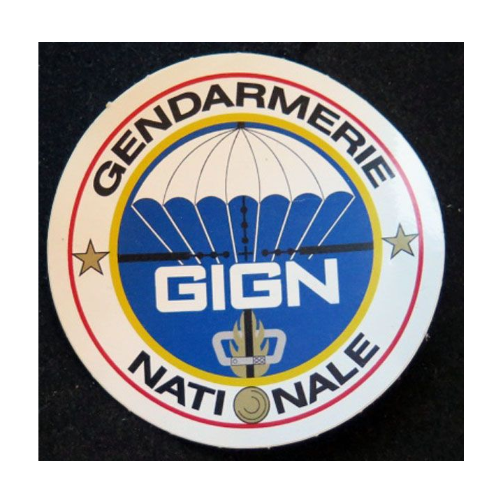 Autocollant du GIGN gendarmerie diamètre 8,5 cm