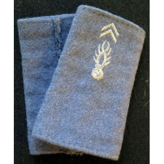 Paire de fourreau d'épaule brodé de la gendarmerie services