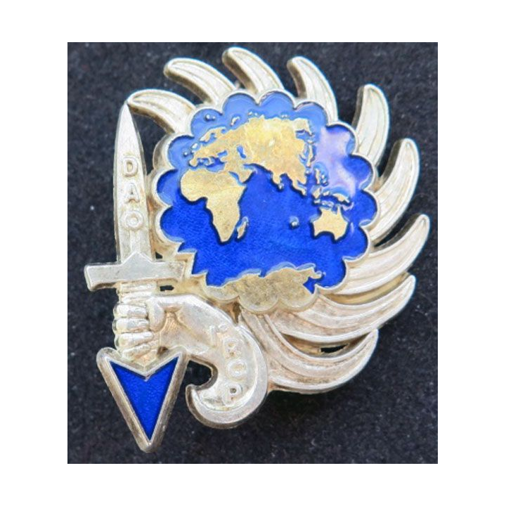 1° RCP : 1° régiment de chasseurs parachutistes DAO Delsart argenté translucide