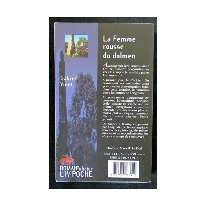 La femme rousse du dolmen écrit par Gabriel Vinet aux éditions Liv'éditions Liv'Poche - F017