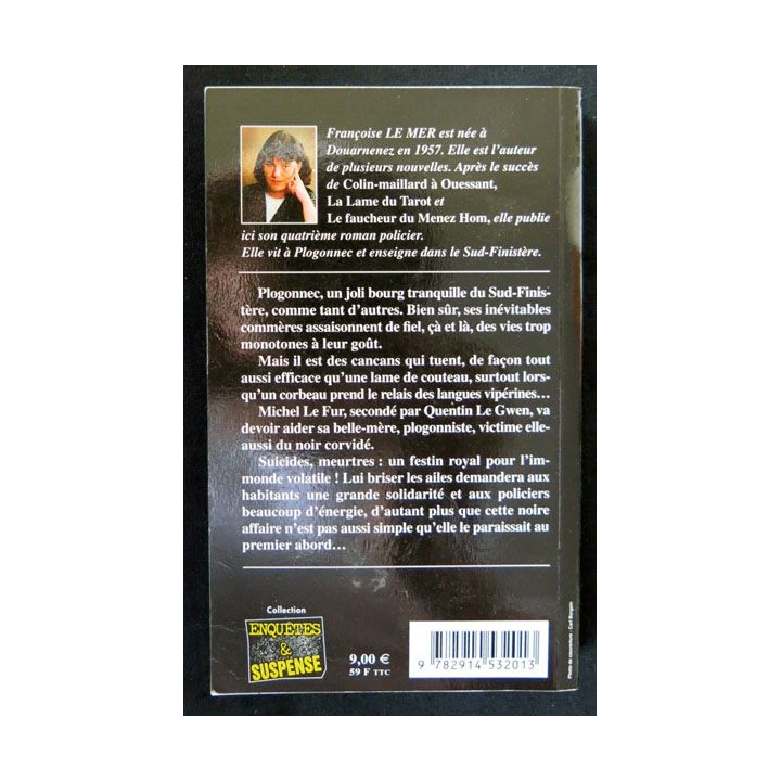 L'oiseau noir de Plogonnec écrit par Françoise Le Mer aux éditions Alain Bargain - F017
