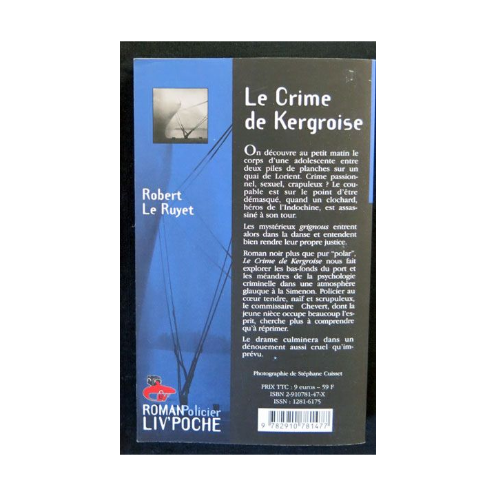 Le crime de Kergroise écrit par Robert Le Ruyet aux éditions Liv'éditions Liv'Poche - F017