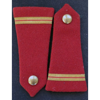Paire d'épaulettes d'adjudant chef du service de santé avec bouton