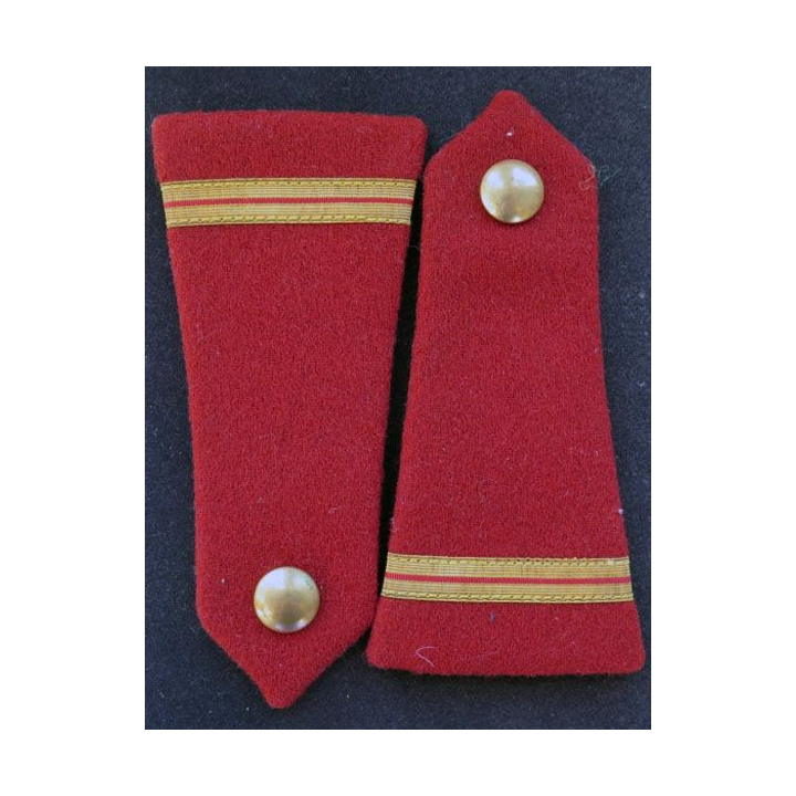Paire d'épaulettes d'adjudant chef du service de santé avec bouton