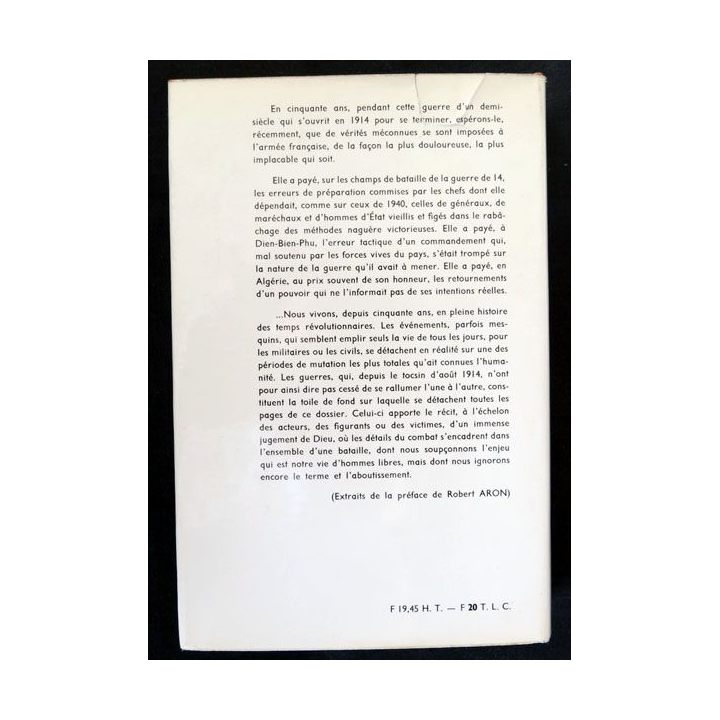 Le Dossier de l'Armée française "La guerre de 50 ans" écrit par Jean Feller Librairie académique Perrin  - F018