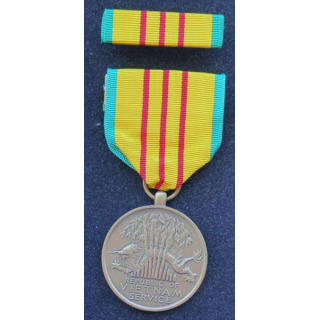 USA : Médaille Vietnam Service Medal VSM avec sa barrette