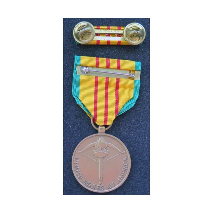 USA : Médaille Vietnam Service Medal VSM avec sa barrette