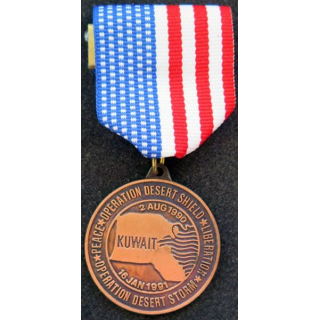 USA : Operation Desert Shield Storm Koweit medal Guerre du golfe 1991