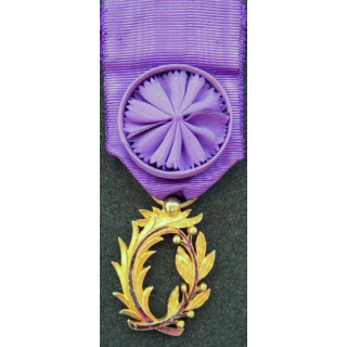 FRANCE : Officier de l'Ordre des Palmes académiques en vermeil 