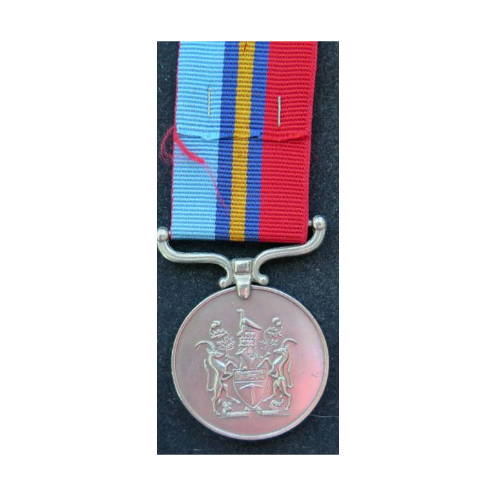 RHODÉSIE : General service medal attribuée à 6168168 GD S. MUSHAMBI